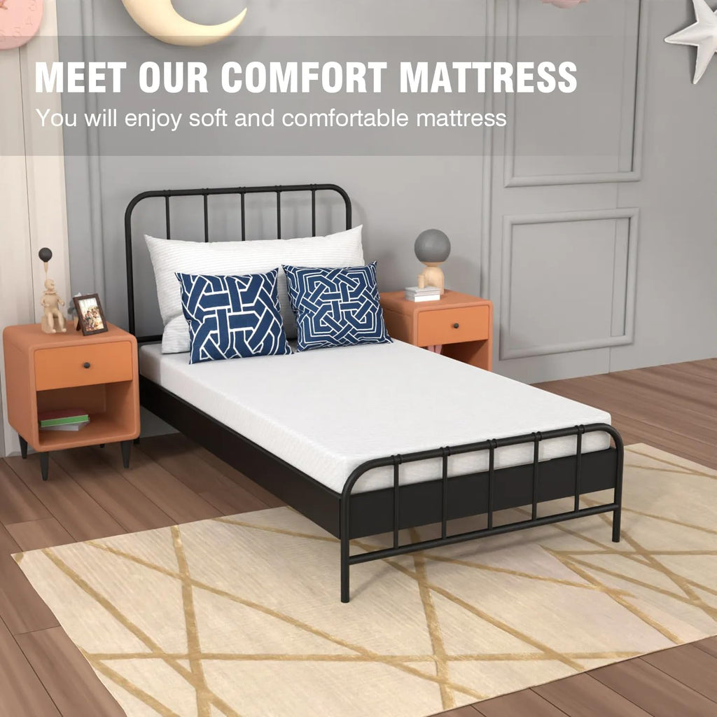 5 inch Memory Foam Twin Mattress with Washable Cover E7757