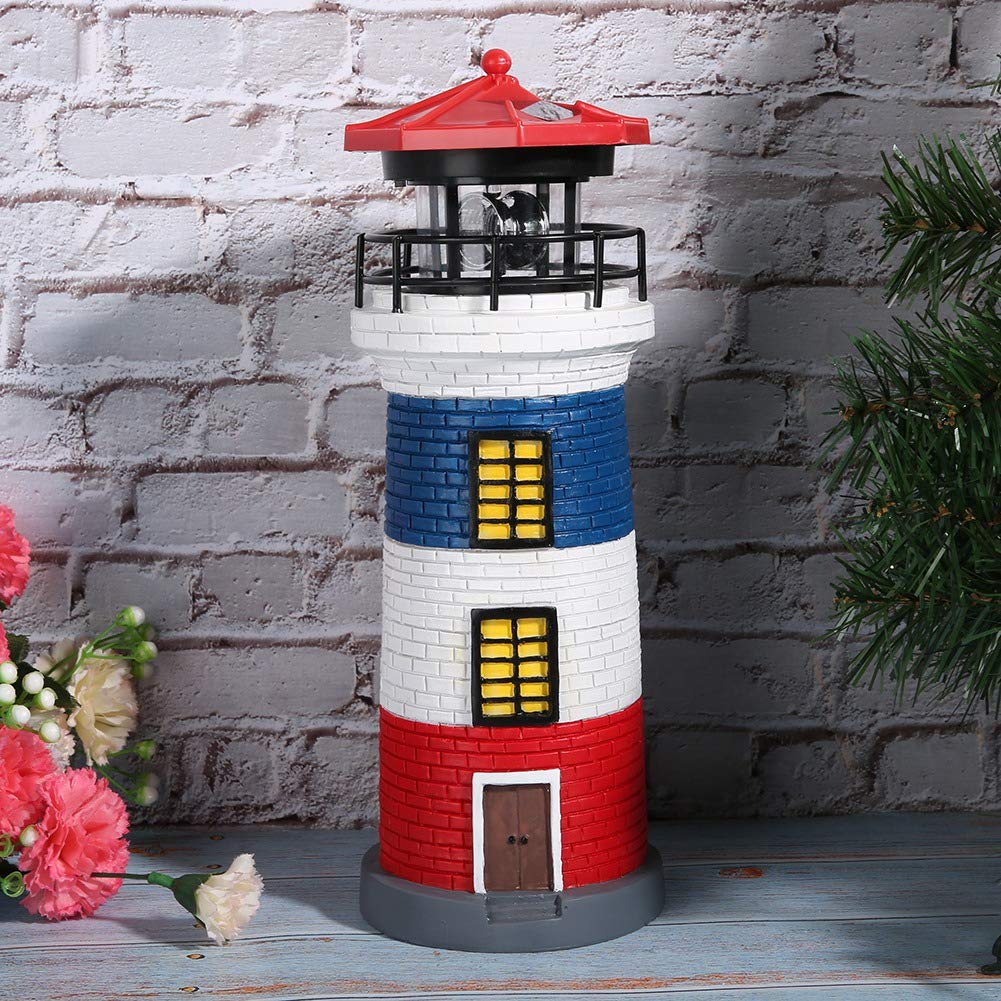 Solar Lighthouse Statue Outdoor Light O128094