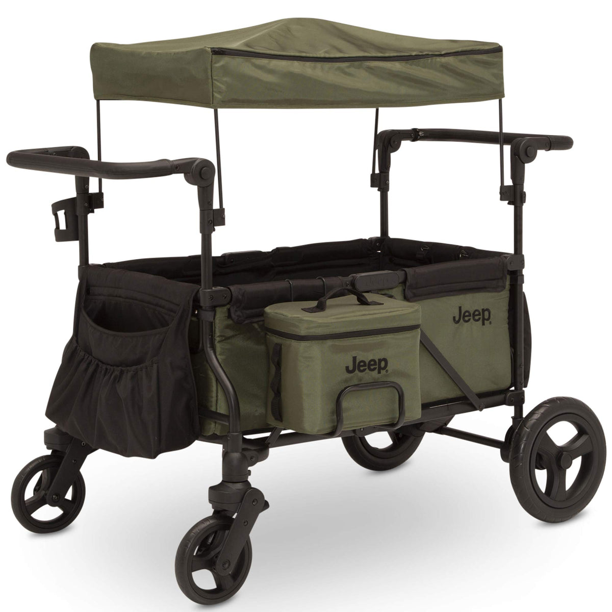 Black/Green Stroller Wagon with Cooler Bag A40303