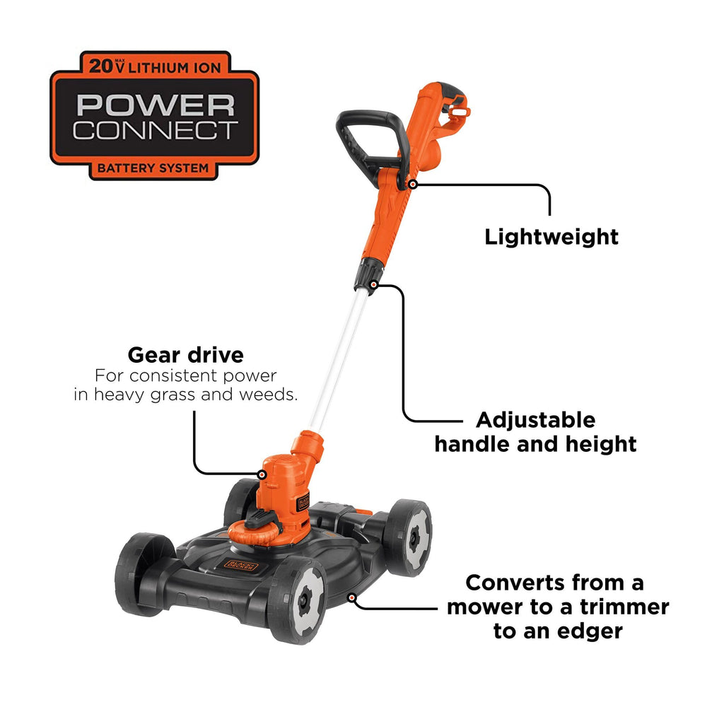 3-in-1 String Trimmer/Edger & Lawn Mower, 6.5-Amp, 12-Inch, Corded L666229