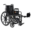 Silver Wheelchair with Detachable Desk Arms & Elevating Leg Rests T7890