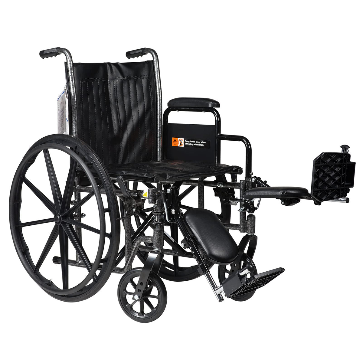 Silver Wheelchair with Detachable Desk Arms & Elevating Leg Rests T7890