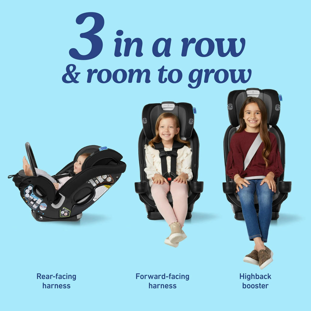 3-in-1 Car Seat with Anti-Rebound Bar A26606