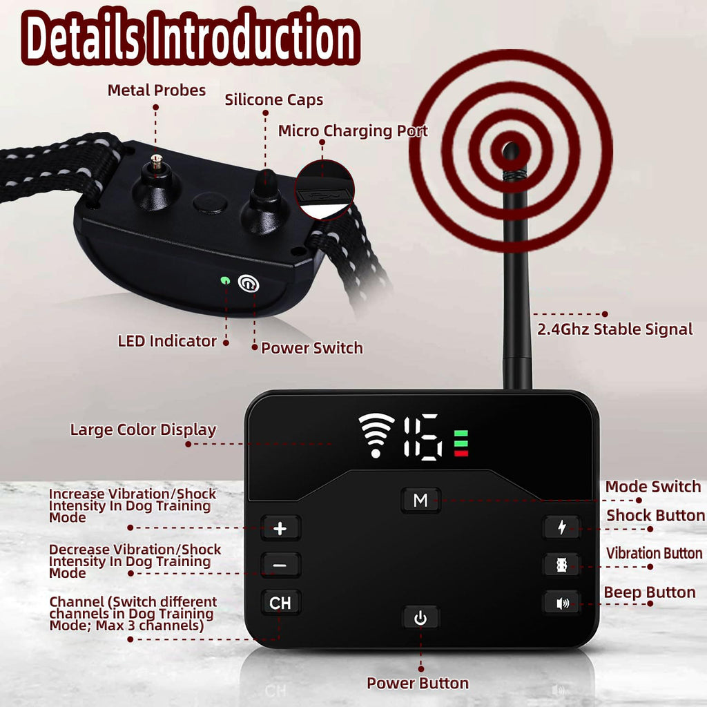 Wireless Electric Dog Fence System 2 Dogs K118692