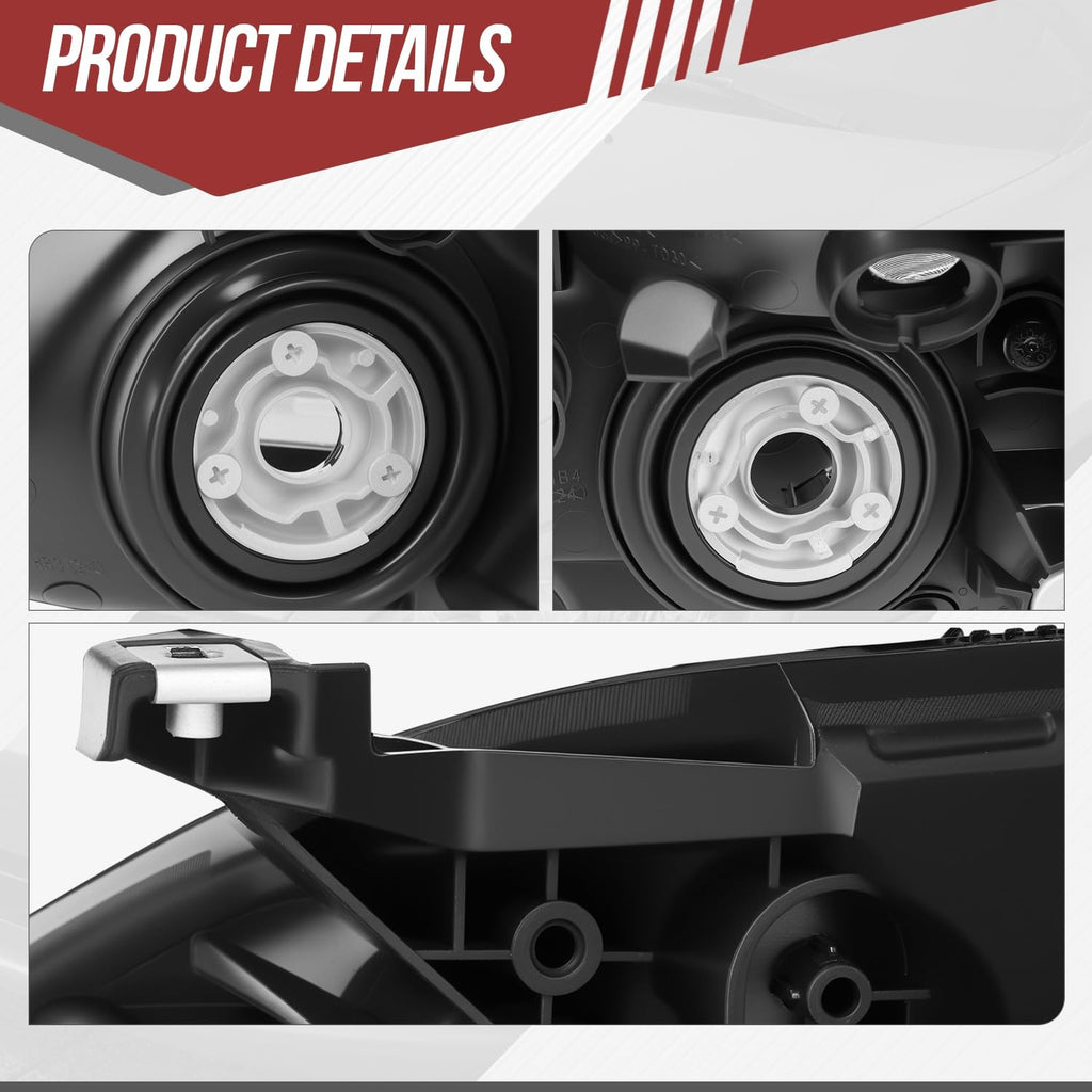 Black Housing Amber Corner Headlight Assembly Set P960900