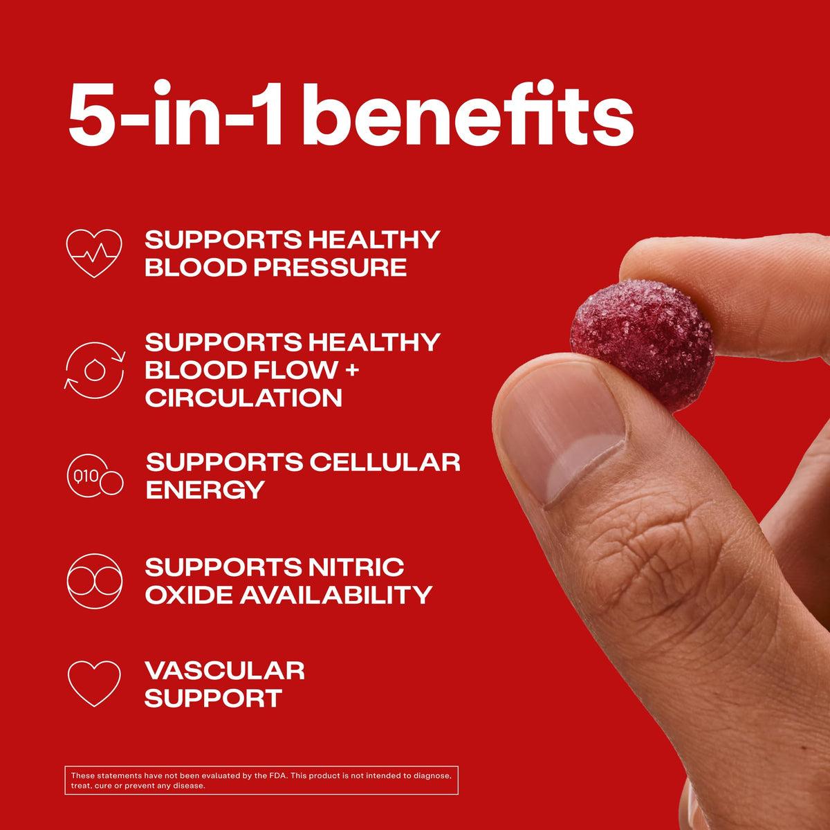 Heart Gummies 150mg CoQ10 60 Ct U7651