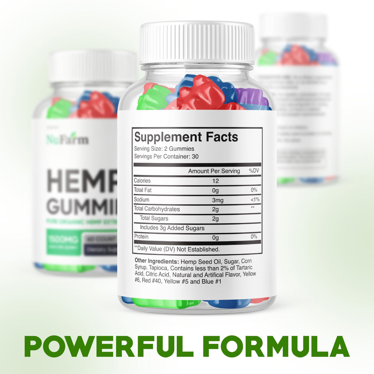 Hemp Extract Gummies 25mg 60 Gummies X71839