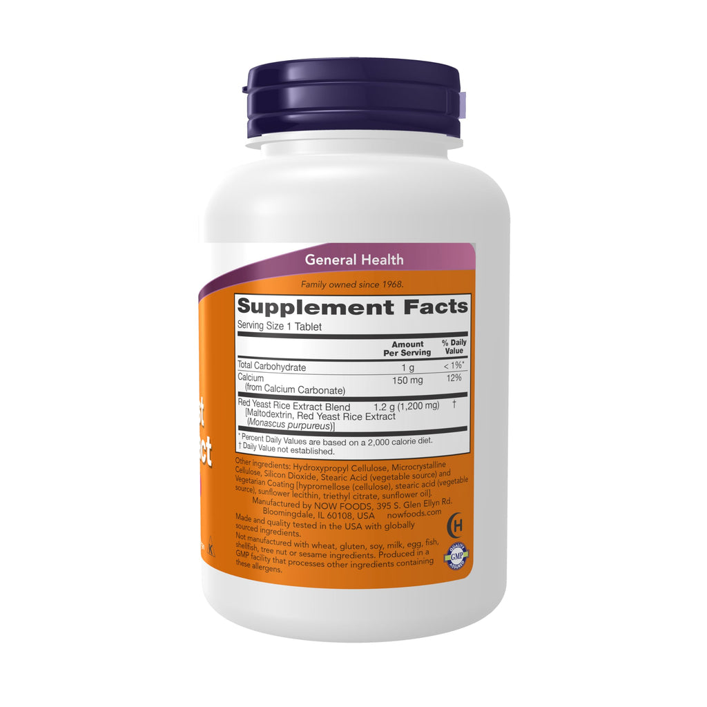 Red Yeast Rice 1,200 mg 120 Tablets S6203