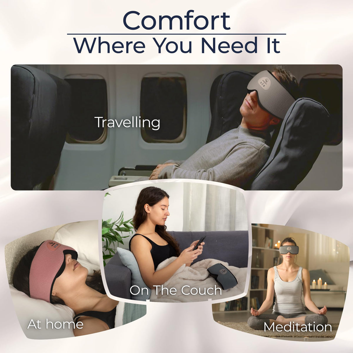 Blackout Sleep Mask with Bluetooth Headphones U225505