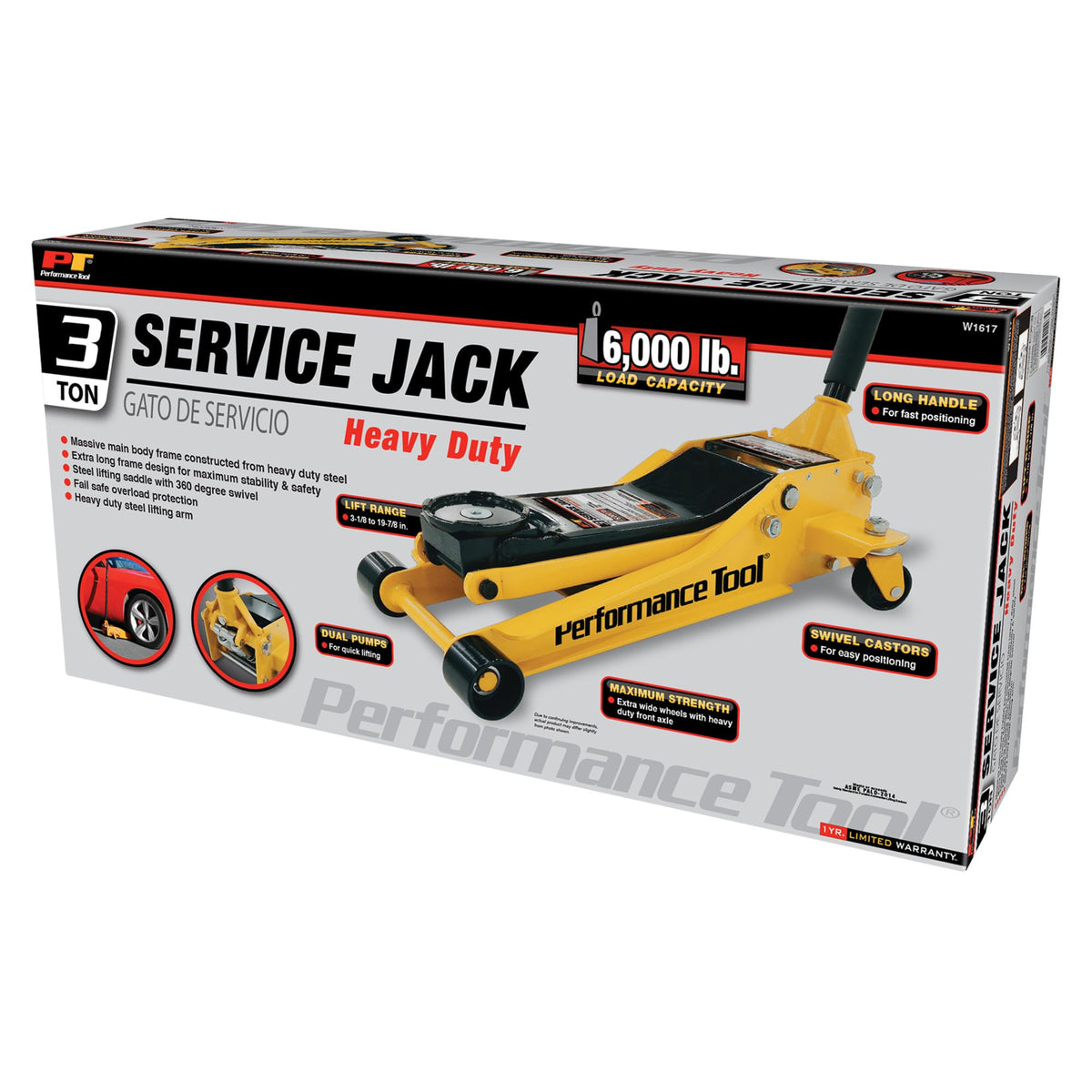 3 Ton Low Profile Hydraulic Floor Jack P65706