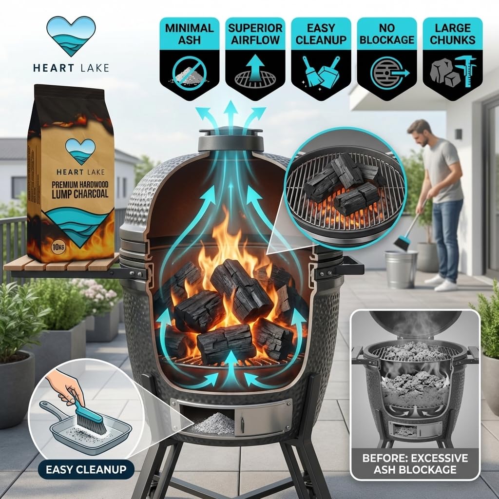 Hardwood Lump Charcoal 18 lb All Natural BBQ Grill Smoker Wood Charcoal O41974
