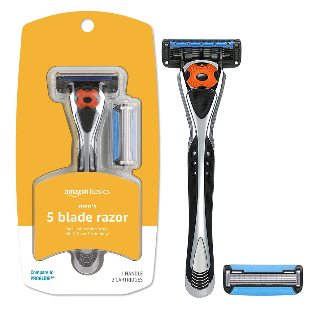 5-Blade Razor with Beard Trimmer and 2 Cartridges A814447