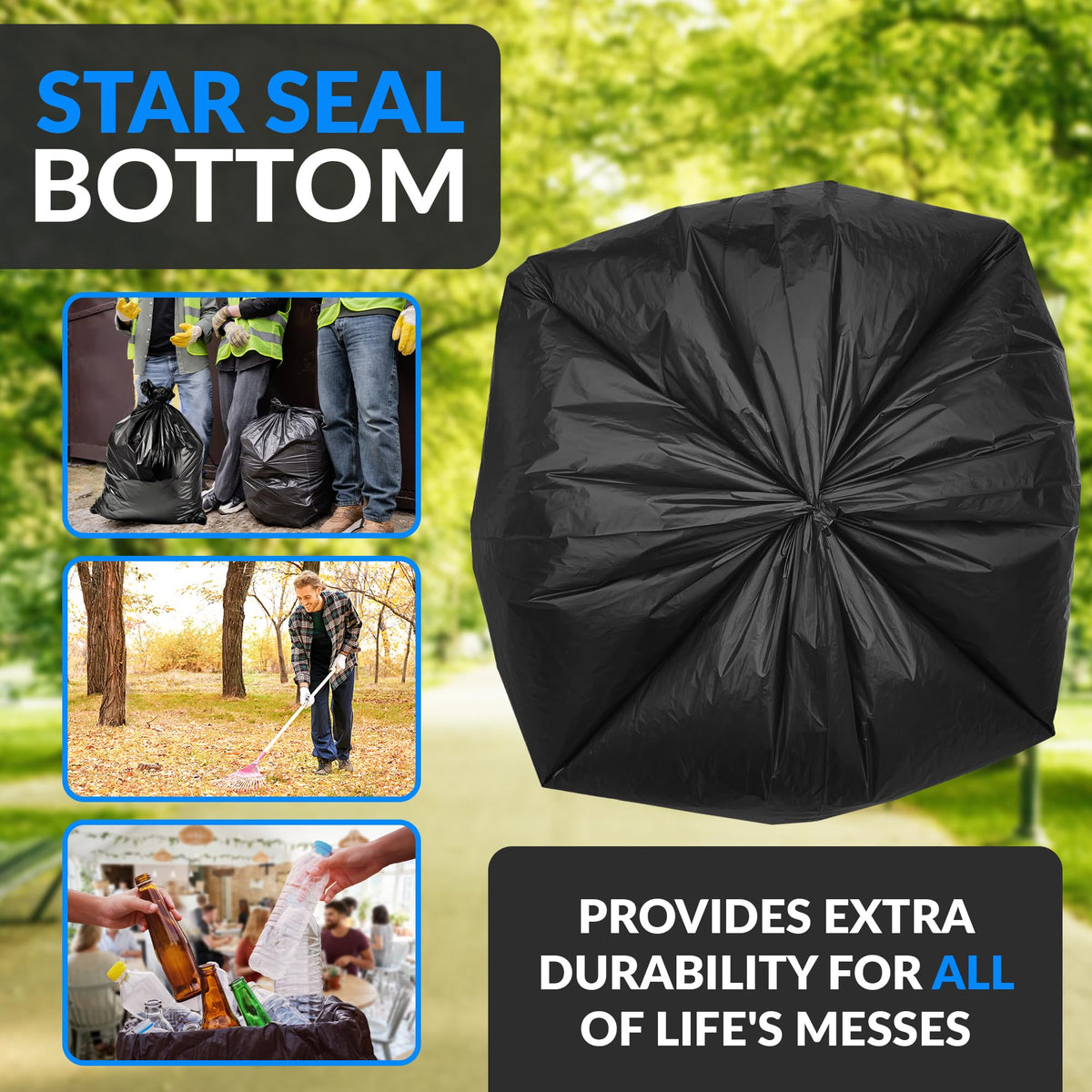 65 Gallon Heavy Duty Trash Bags G196260