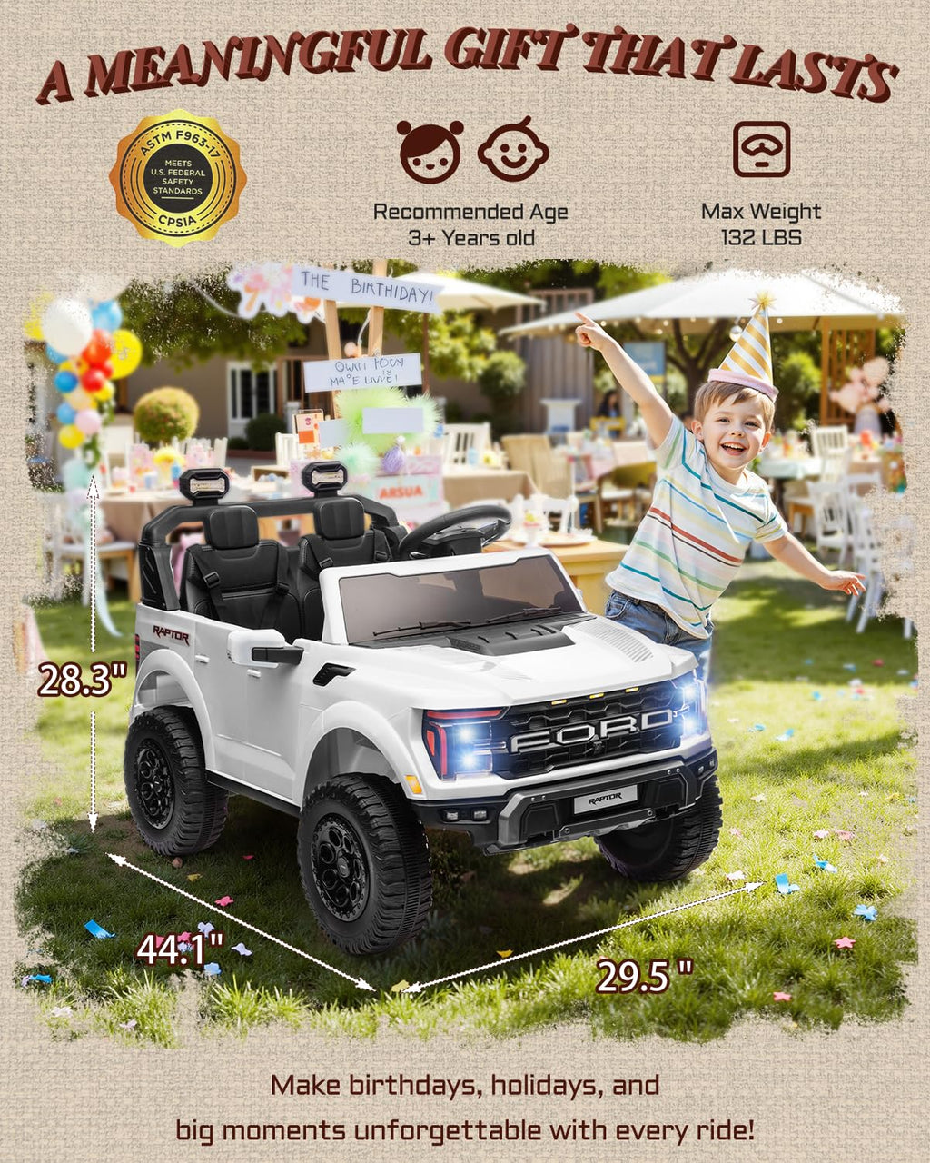 24V 2 Seater Kids Ride On Truck with Remote Control H819