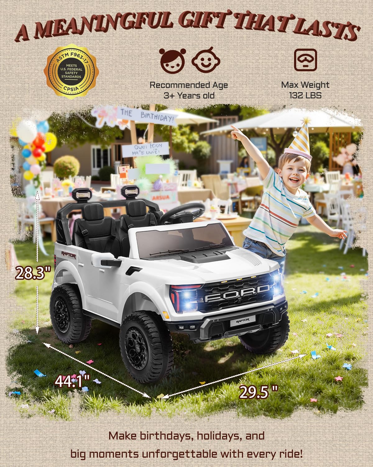 24V 2 Seater Kids Ride On Truck with Remote Control H819