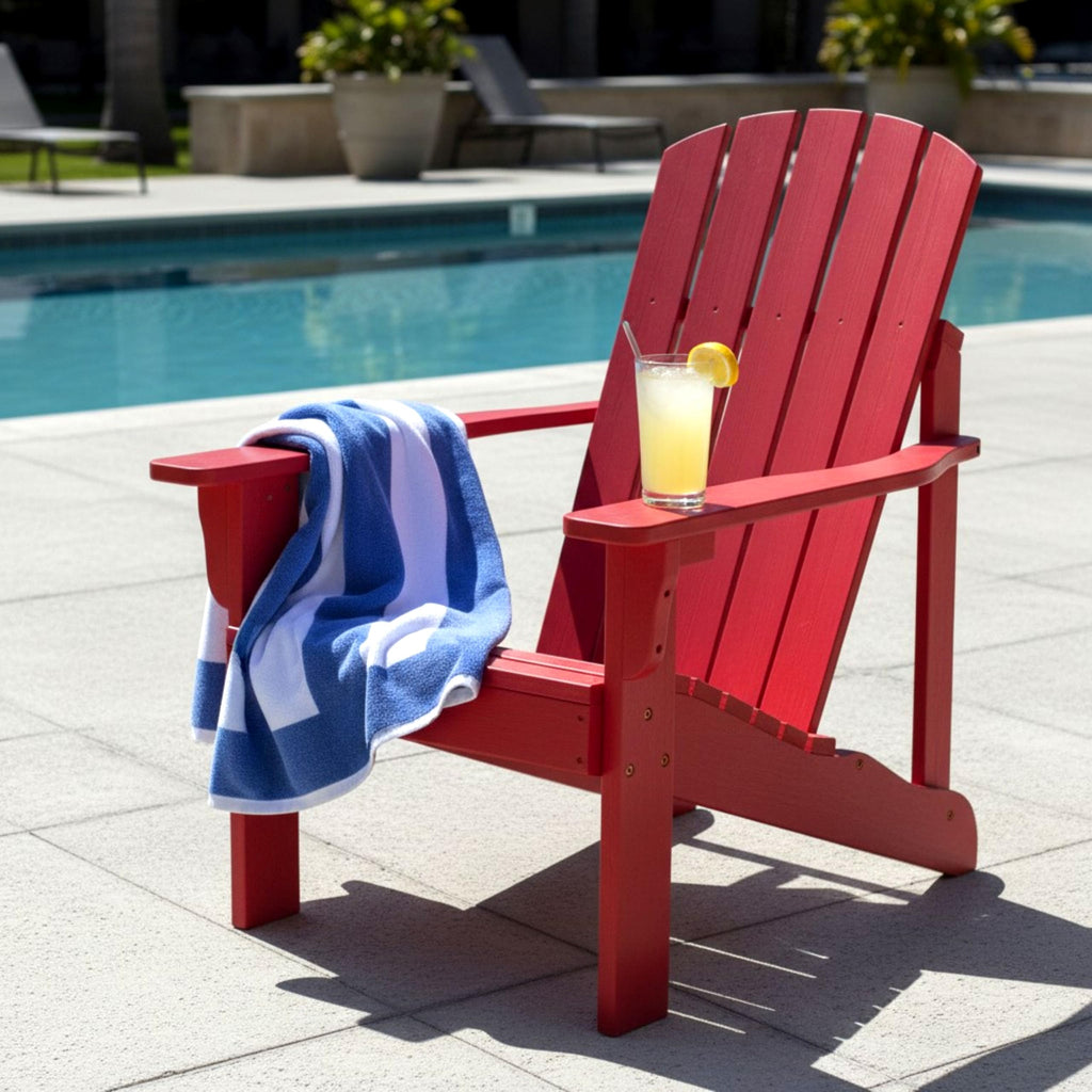 Chili Red Wooden Adirondack Chair E713294