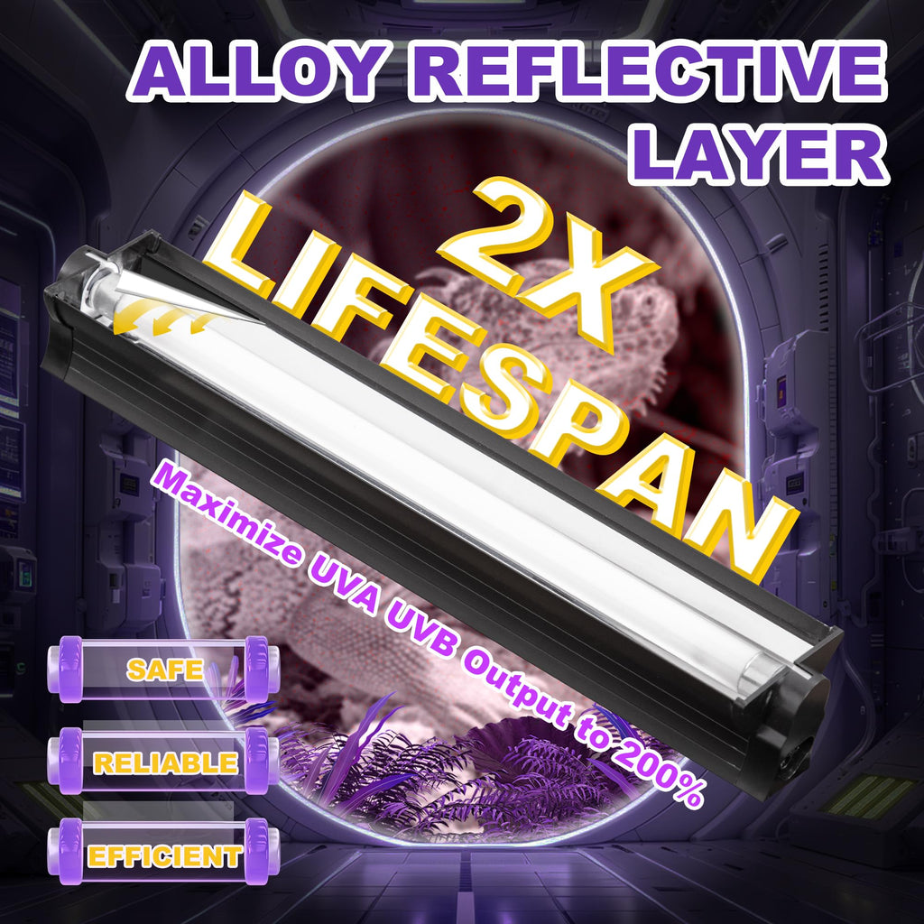 39W T5 HO UVB Fluorescent Reptile Light Combo Kit F704