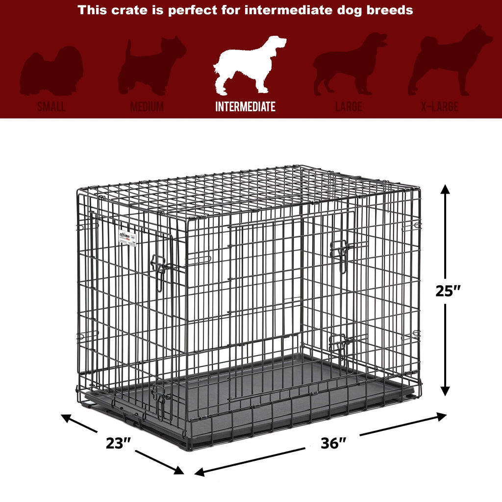 36-Inch Double Door Dog Crate E280