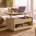 35" Lift Top Wood Coffee Table with Storage H1211