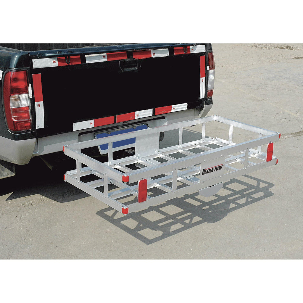 Aluminum Hitch Cargo Carrier 500-Lb Capacity Silver C370