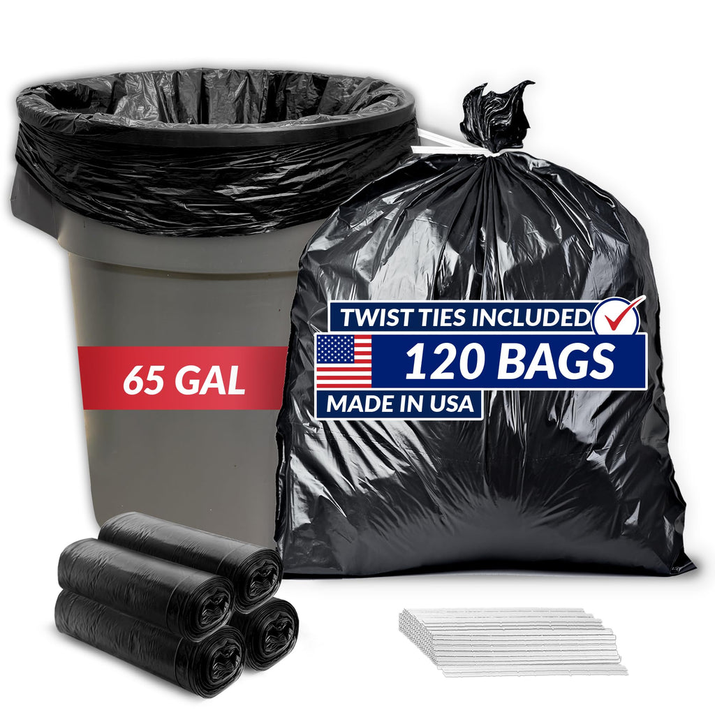 65 Gallon Heavy Duty Trash Bags G196260