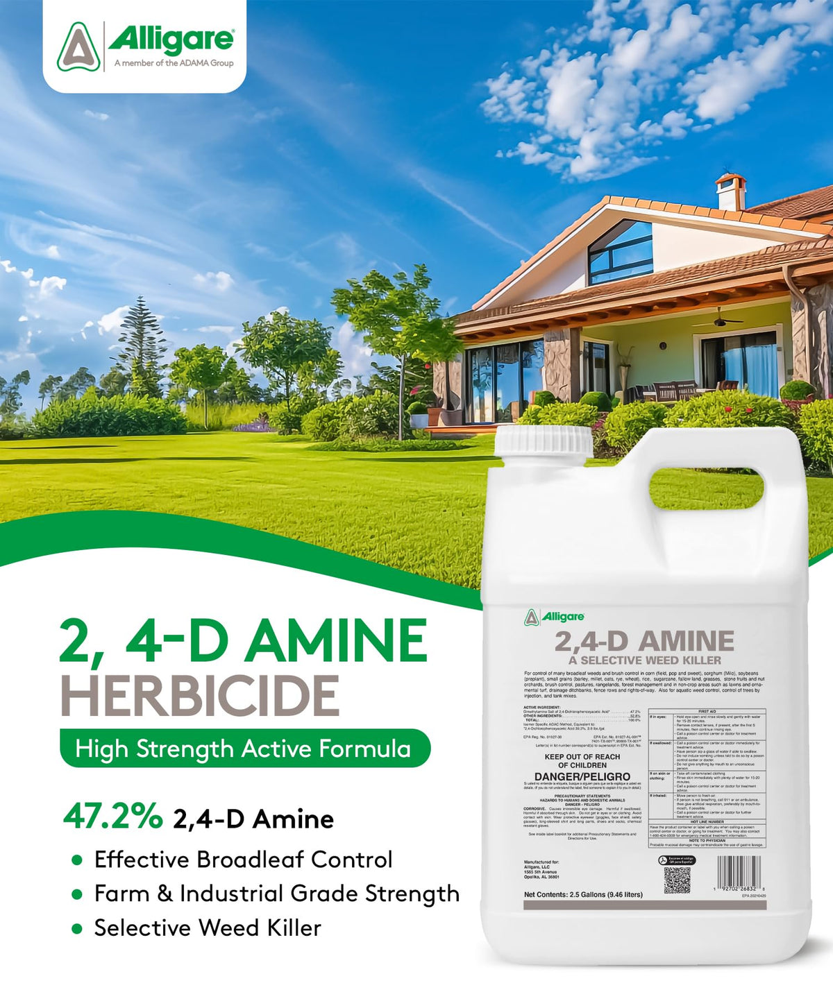 2,4-D Amine Weed Killer Concentrate 2.5 Gallons C1179