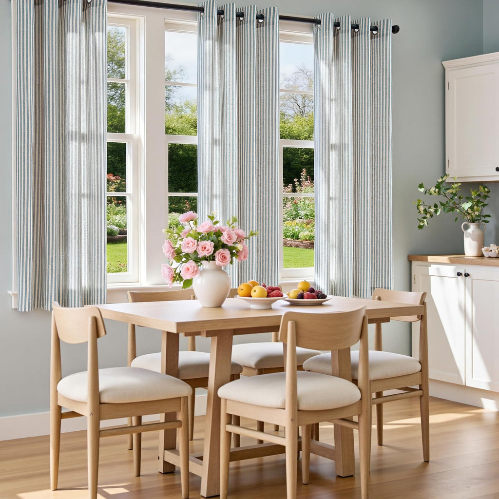 Linen Striped Curtains B2723