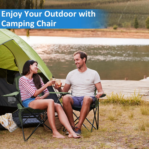 2 Pack Olive Green Portable Folding Camping Chair S722815