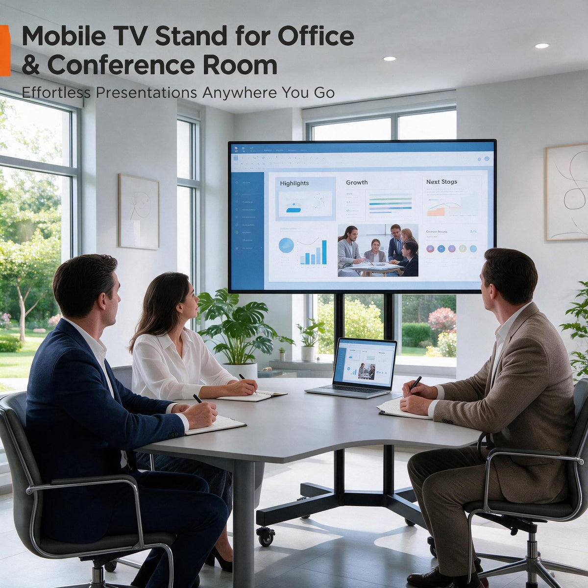Rolling TV Stand for 32-85 Inch Screens O8108