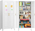 75" Kitchen Pantry Cabinet with Doors and Shelves O90155