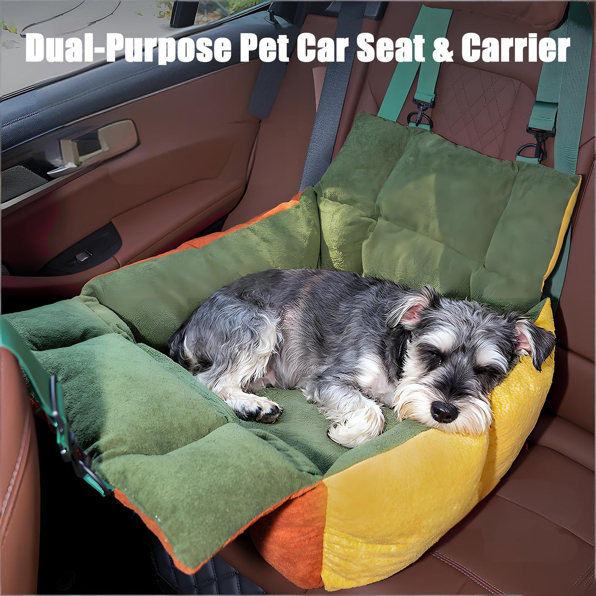 2-in-1 Dog Car Seat for Small Dogs W104672