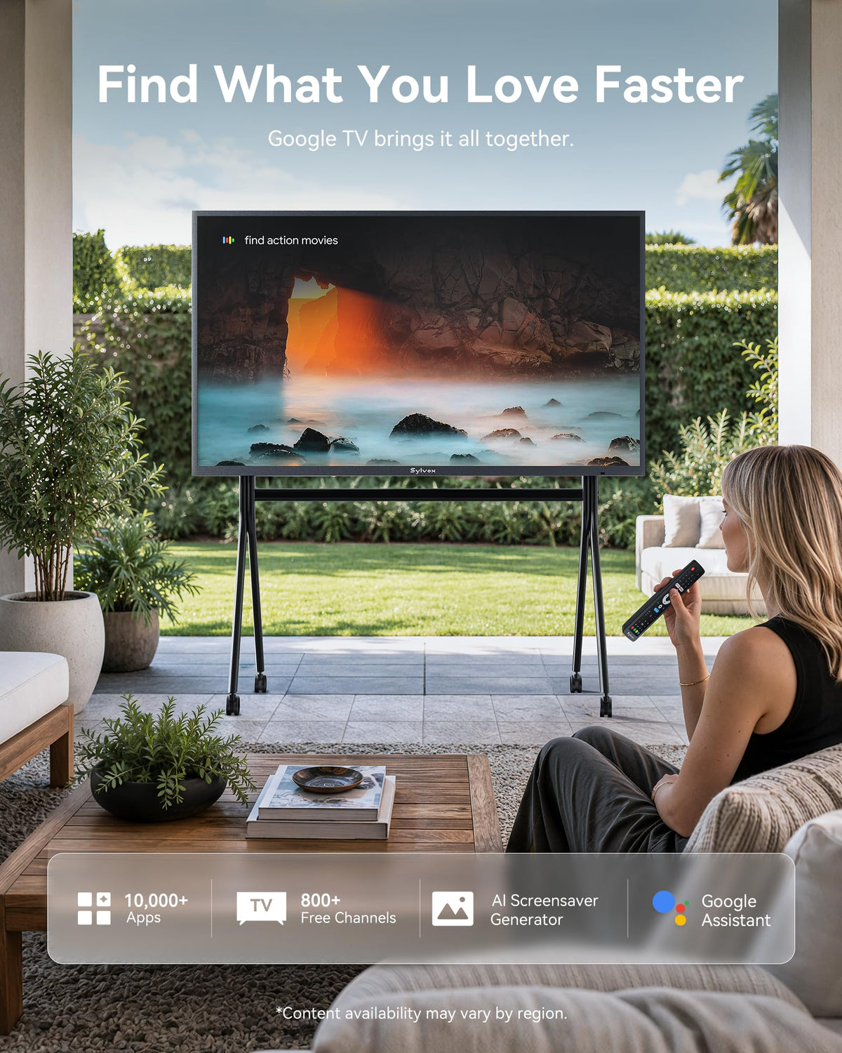 55 inch Smart Waterproof 4K UHD Outdoor TV F3166