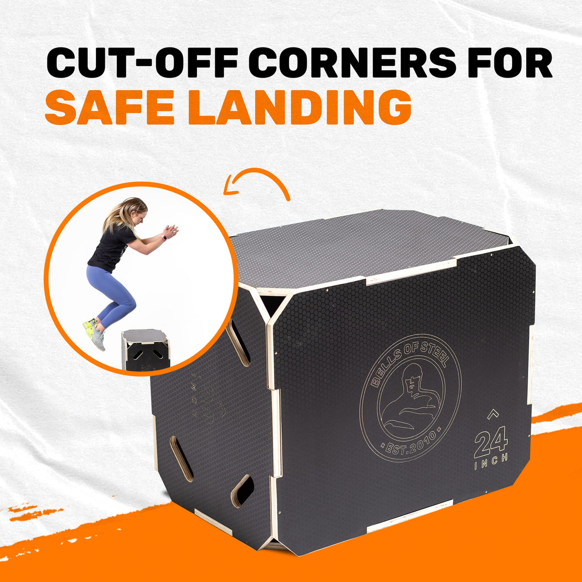 3-in-1 Anti-Slip Wooden Plyo Box J172