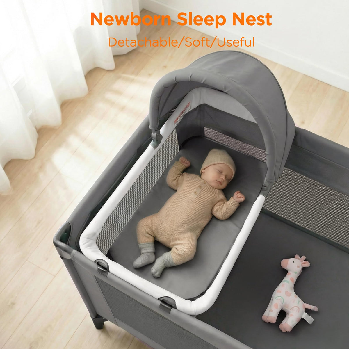 4 in 1 Baby Pack and Play with Bassinet G34704