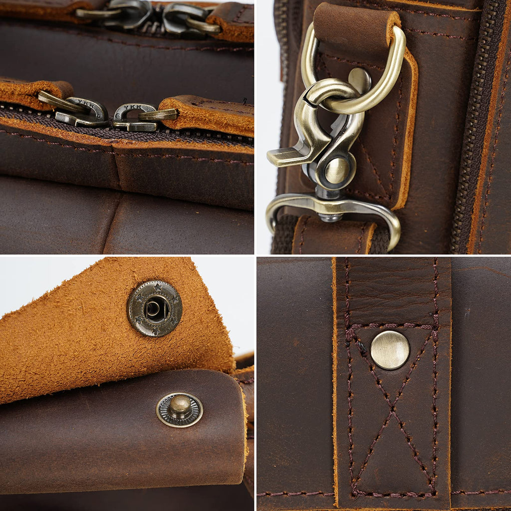 Leather Laptop Briefcase L770