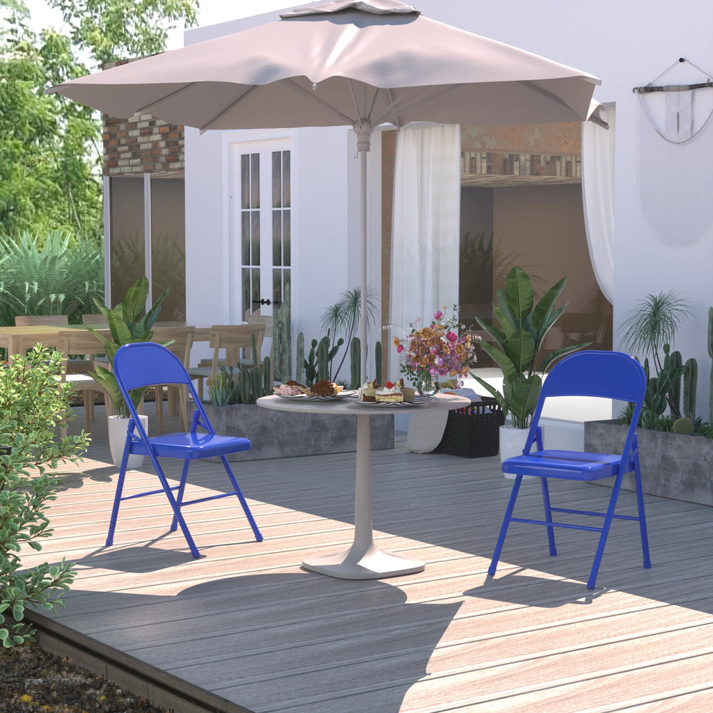 Metal Folding Chairs 4 Pack L45643