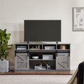 Grey Sliding Barn Door TV Stand P8980