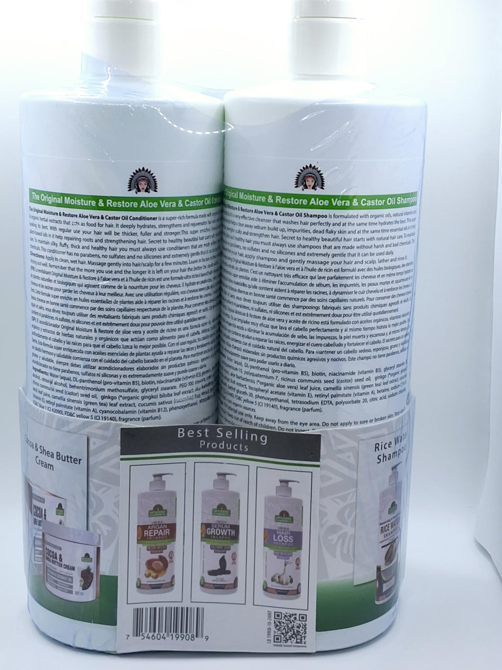 Aloe Vera & Castor Oil Shampoo and Conditioner Set U6836