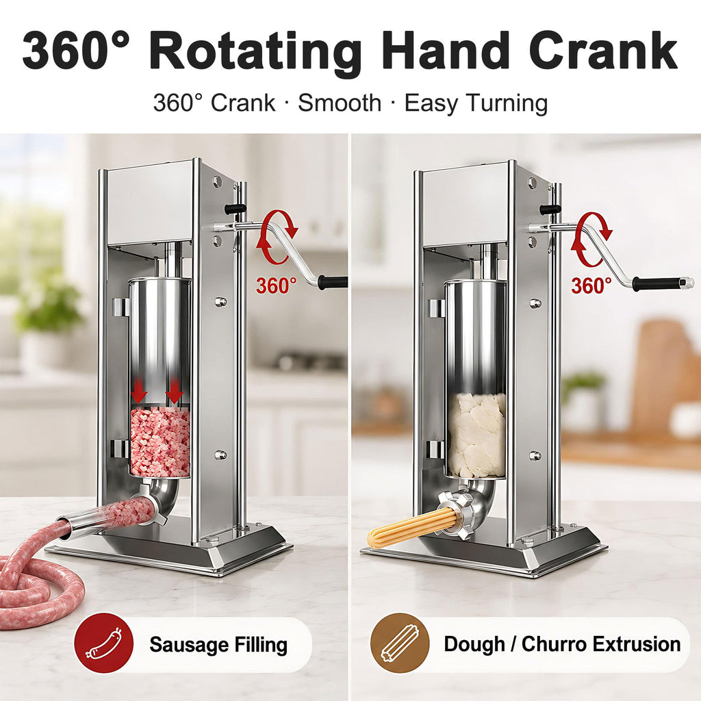 Vertical Manual Churro Extruder with 6-Shape Nozzle Kit B873048