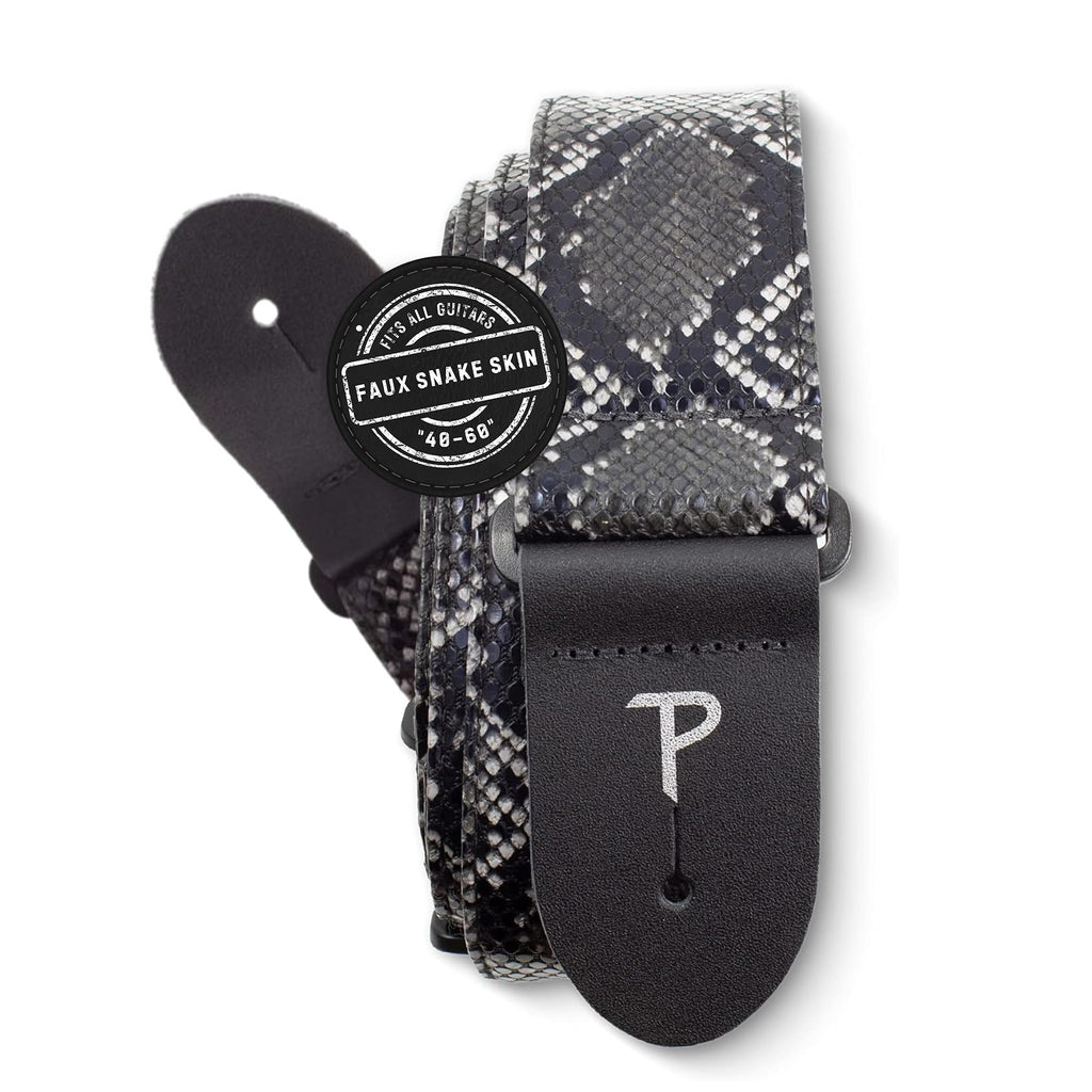 Faux Snake Skin Jacquard Patterned Non-Slip Guitar Strap B19562