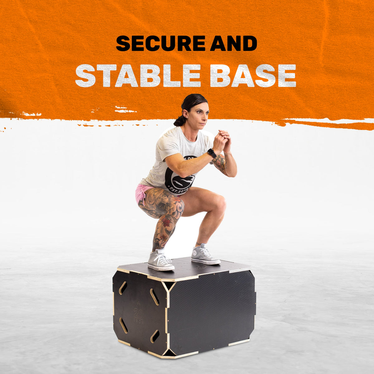 3-in-1 Anti-Slip Wooden Plyo Box J172