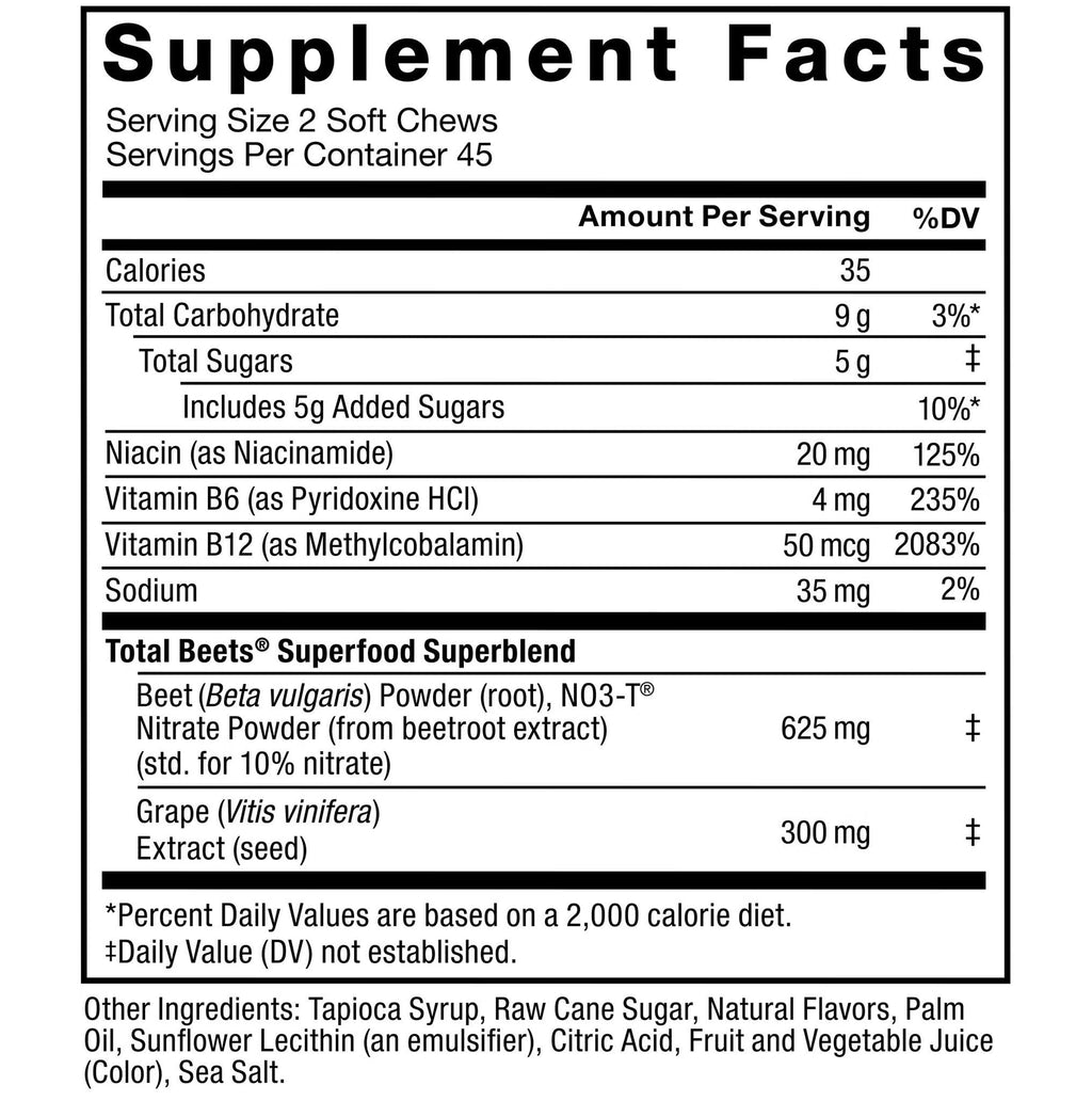 Berry Flavor 90 Count 2 Pack Soft Chew Dietary Supplement V240