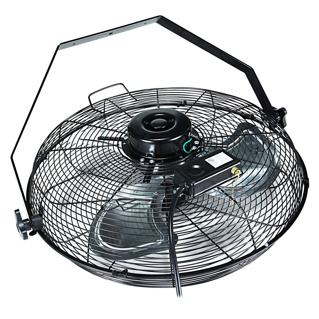 20 Inch High Velocity 3 Speed Black Wall-Mount Fan L4689