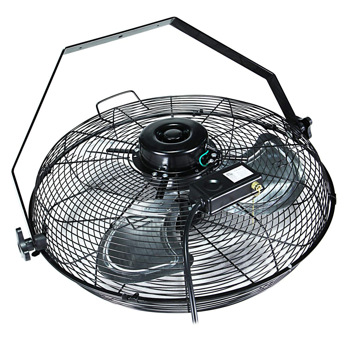 20 Inch High Velocity 3 Speed Black Wall-Mount Fan L4689