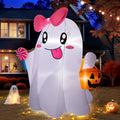 5FT Halloween Inflatables Ghost with Built-in LED Lights I55315