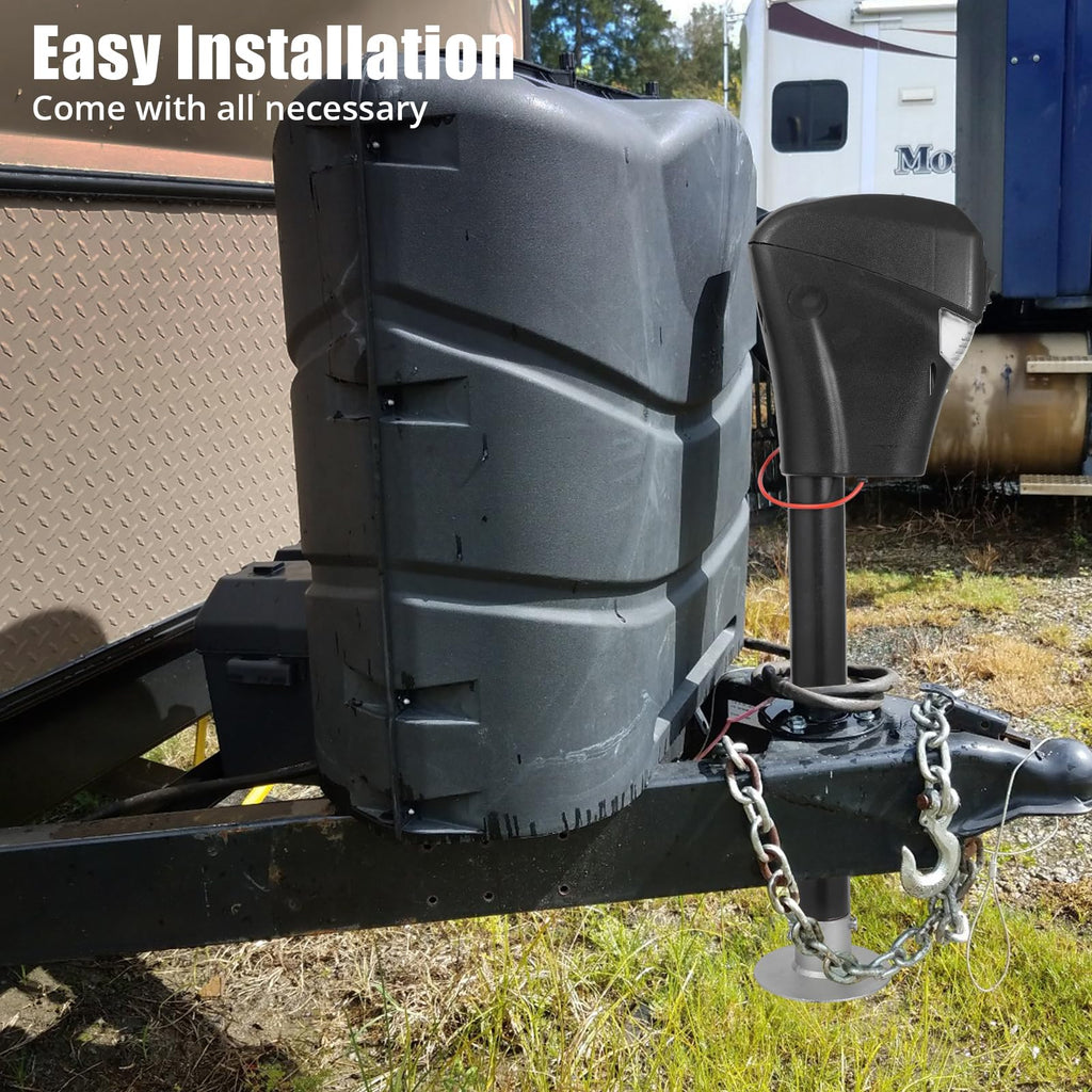 12V DC Electric Trailer Jack 3500 lbs A-Frame Tongue Jack with LED Light C1419