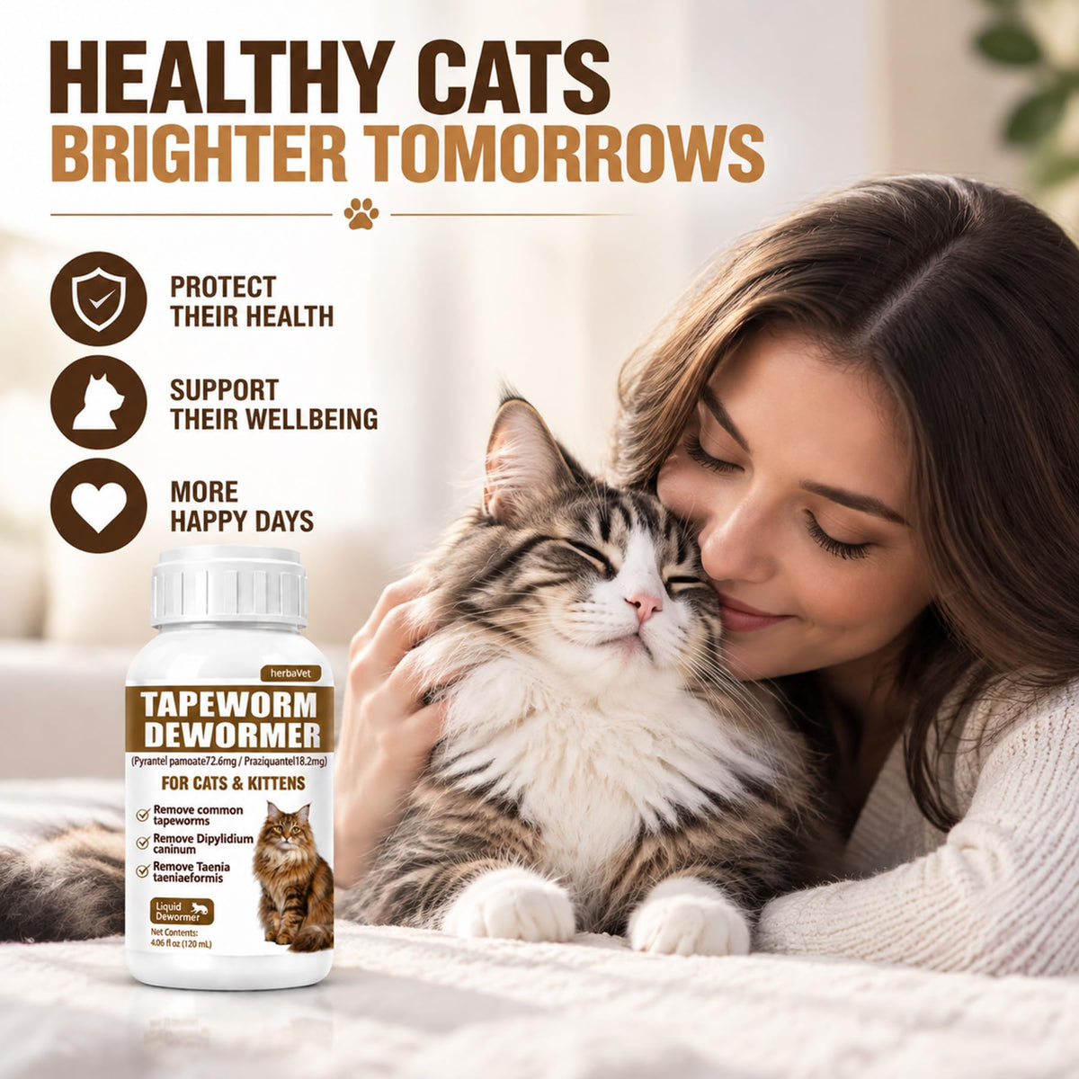 Cat Dewormer for Cats & Kittens Y528626