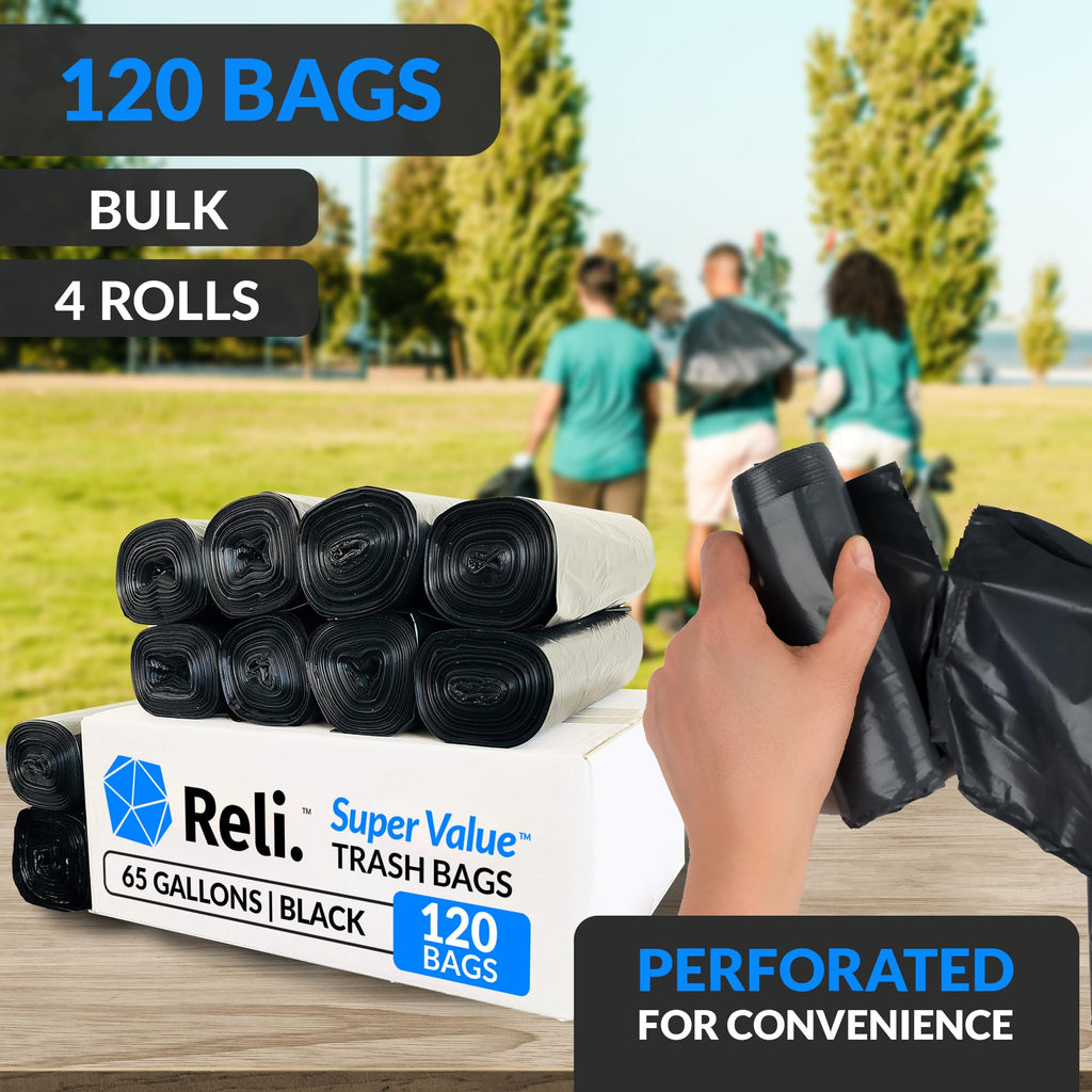 65 Gallon Heavy Duty Trash Bags G196260