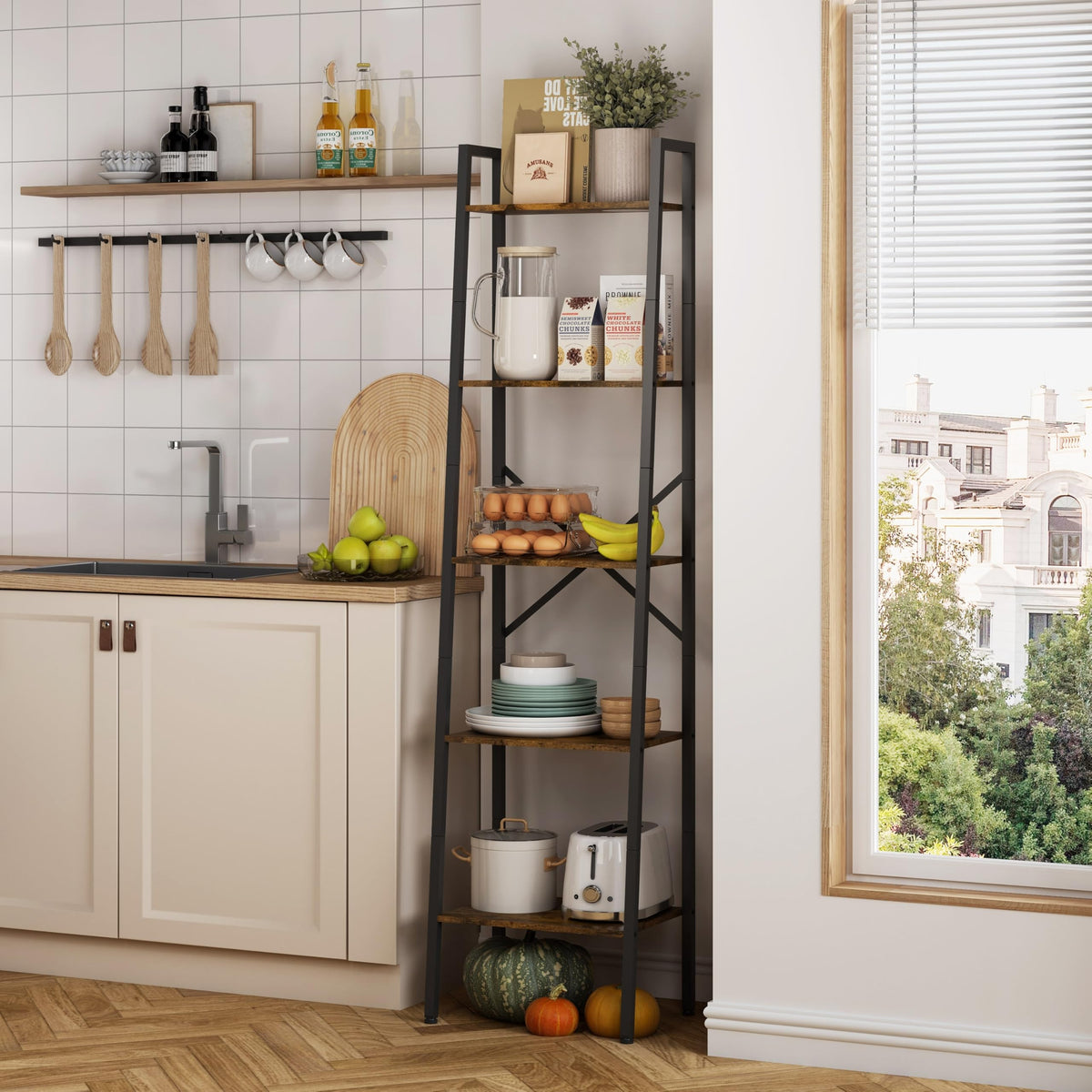 5-Tier Metal Ladder Bookshelf N79949