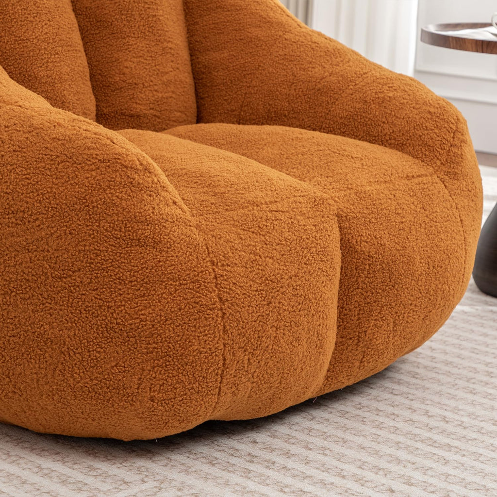 Yellow Memory Foam Bean Bag Chair W86376